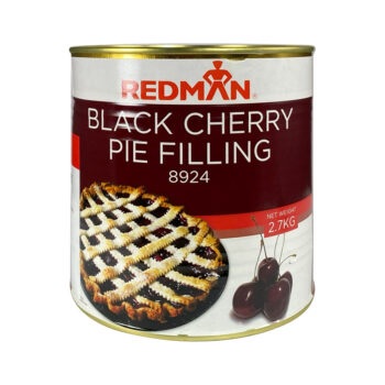 Redman Black Cherry Pie Filling Tin of 2.7kgs